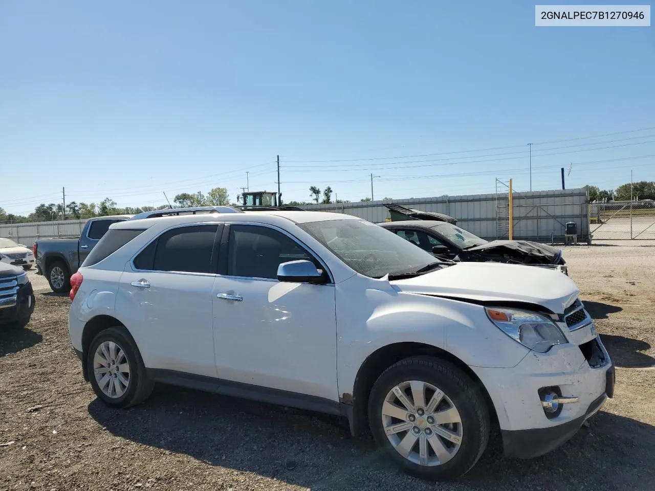 2011 Chevrolet Equinox Lt VIN: 2GNALPEC7B1270946 Lot: 73174284