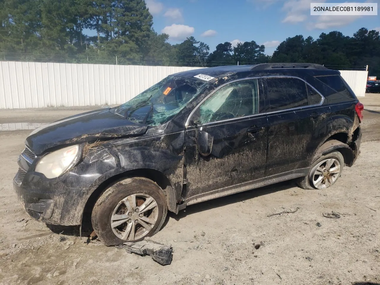 2011 Chevrolet Equinox Lt VIN: 2GNALDEC0B1189981 Lot: 74375124