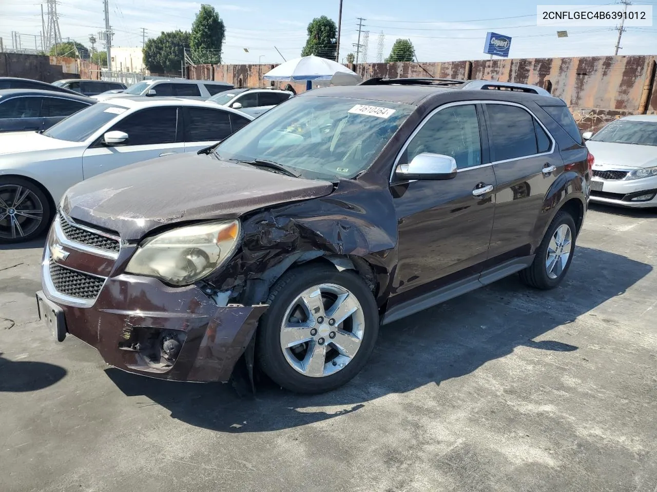 2011 Chevrolet Equinox Ltz VIN: 2CNFLGEC4B6391012 Lot: 74610464