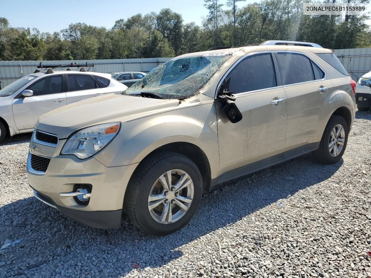 2011 Chevrolet Equinox Lt VIN: 2GNALPEC6B1153889 Lot: 74921574