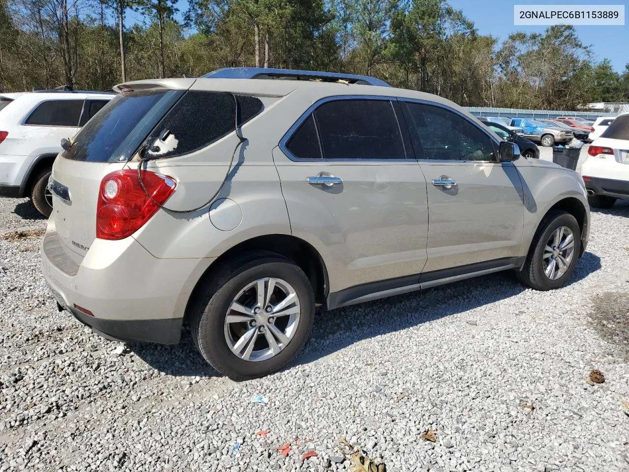 2011 Chevrolet Equinox Lt VIN: 2GNALPEC6B1153889 Lot: 74921574