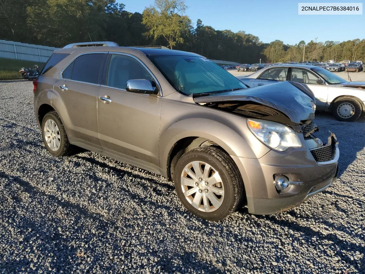 2011 Chevrolet Equinox Lt VIN: 2CNALPEC7B6384016 Lot: 75474134