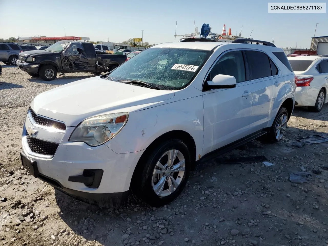 2011 Chevrolet Equinox Lt VIN: 2CNALDEC8B6271187 Lot: 75545704