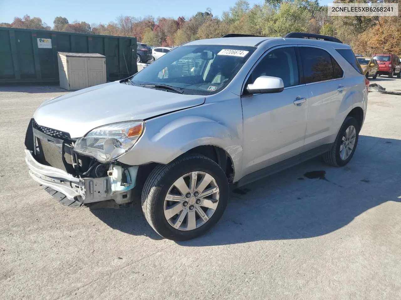 2011 Chevrolet Equinox Lt VIN: 2CNFLEE5XB6268241 Lot: 77206674