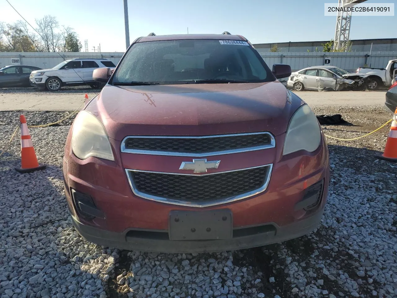 2011 Chevrolet Equinox Lt VIN: 2CNALDEC2B6419091 Lot: 78638444