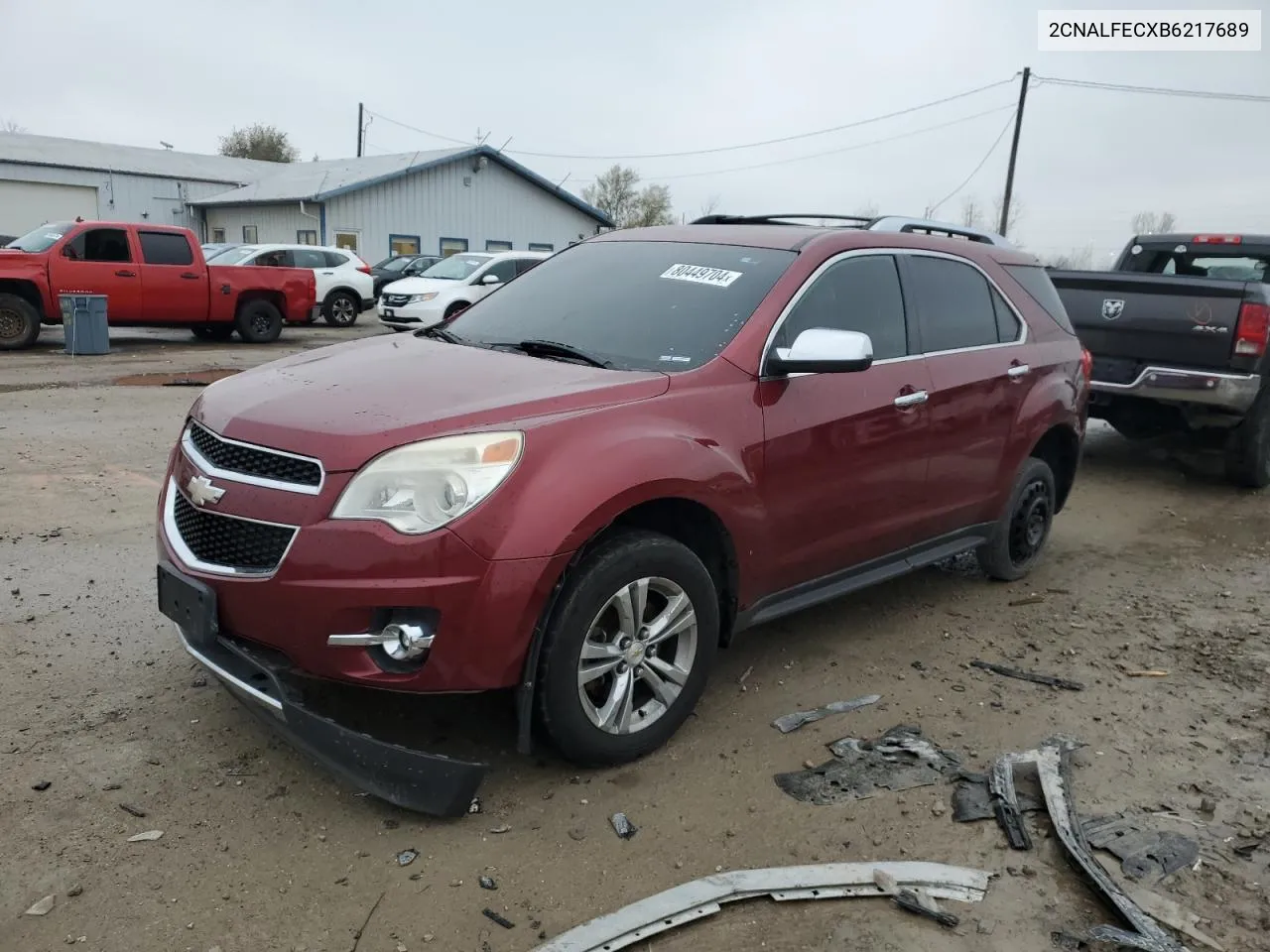 2011 Chevrolet Equinox Ltz VIN: 2CNALFECXB6217689 Lot: 80449704