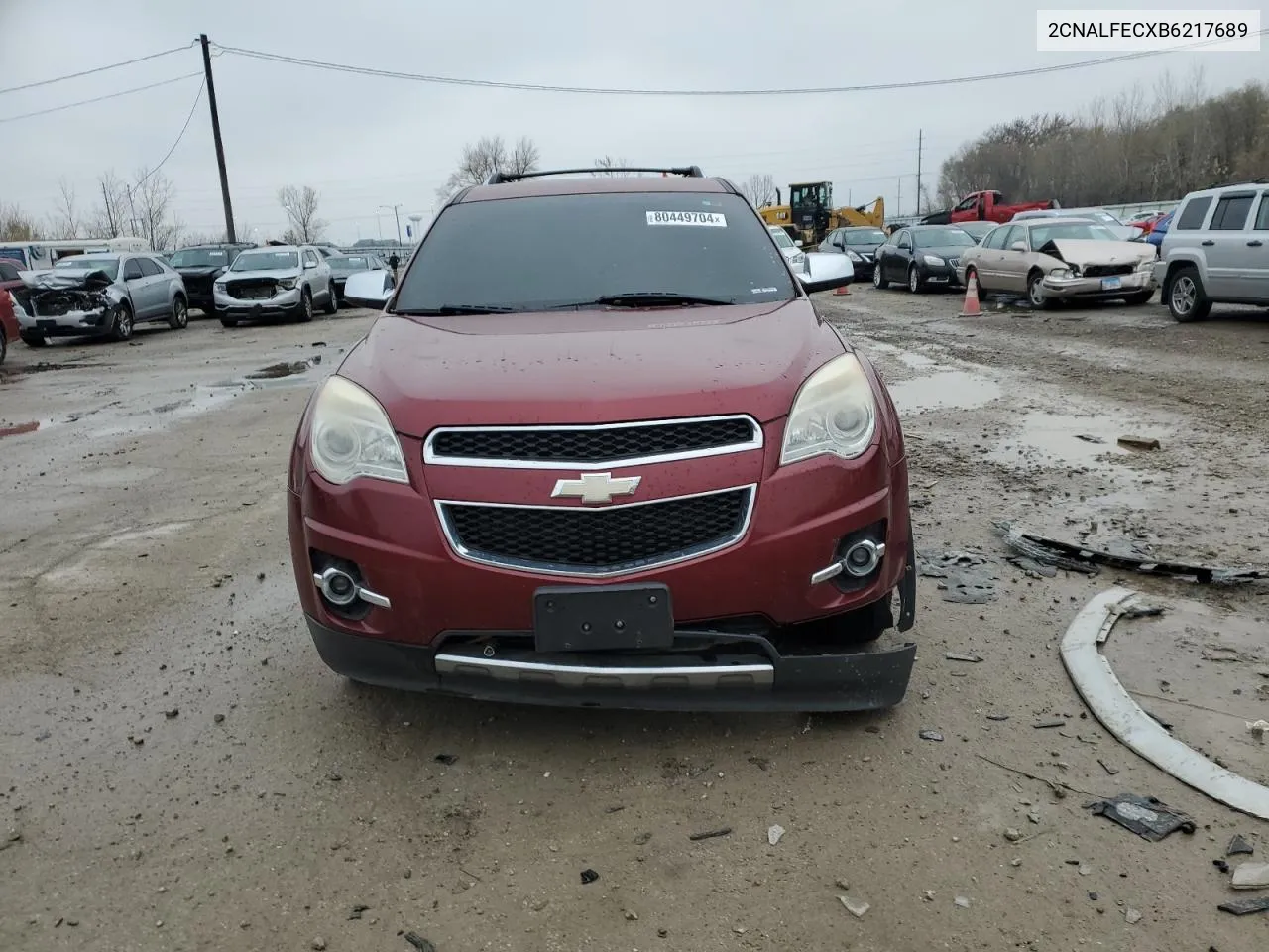 2011 Chevrolet Equinox Ltz VIN: 2CNALFECXB6217689 Lot: 80449704