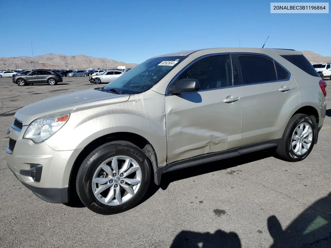 2011 Chevrolet Equinox Ls VIN: 2GNALBEC3B1196864 Lot: 80592604