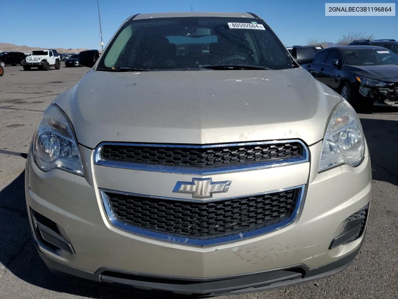 2011 Chevrolet Equinox Ls VIN: 2GNALBEC3B1196864 Lot: 80592604