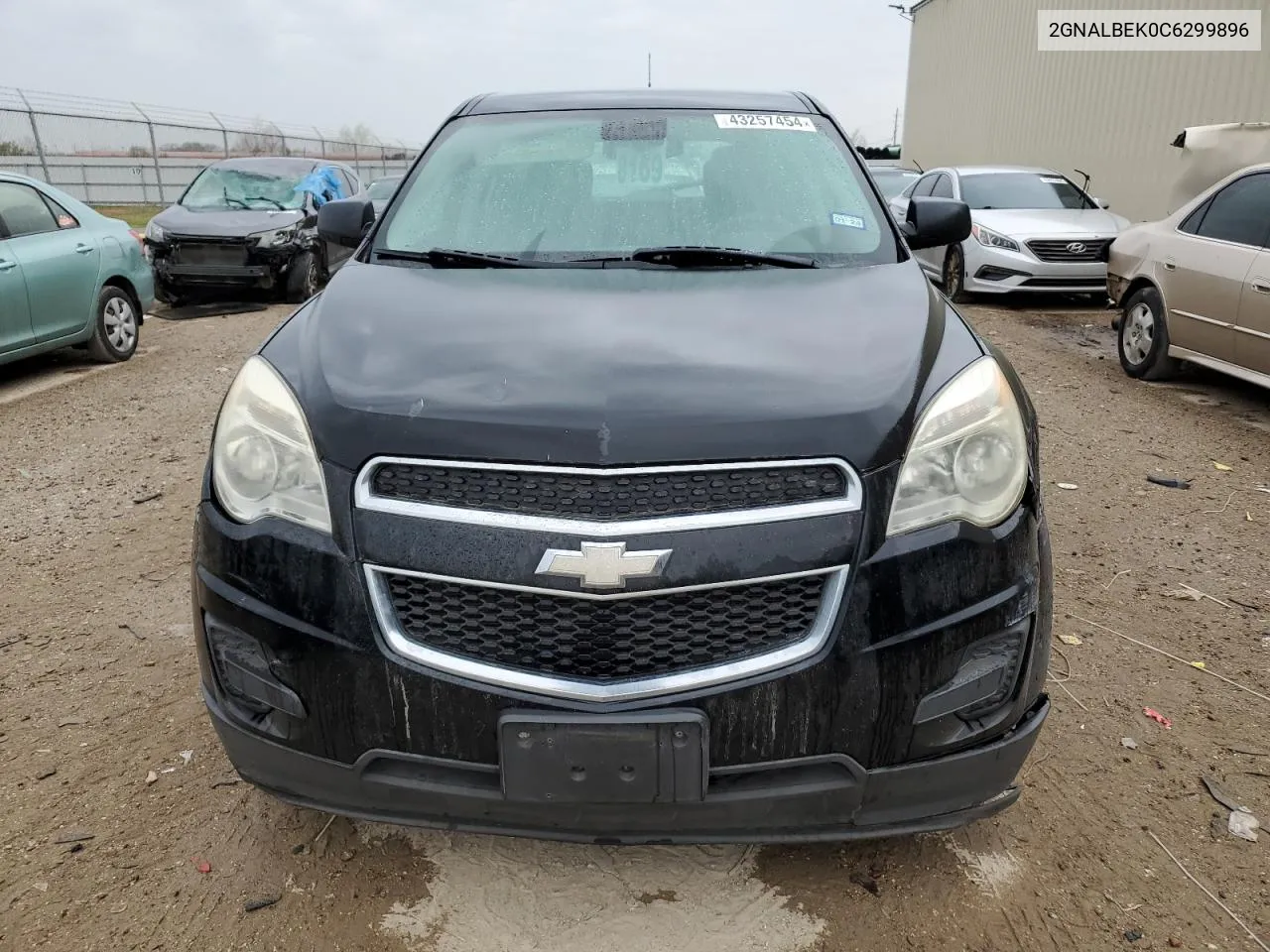 2012 Chevrolet Equinox Ls VIN: 2GNALBEK0C6299896 Lot: 43257454