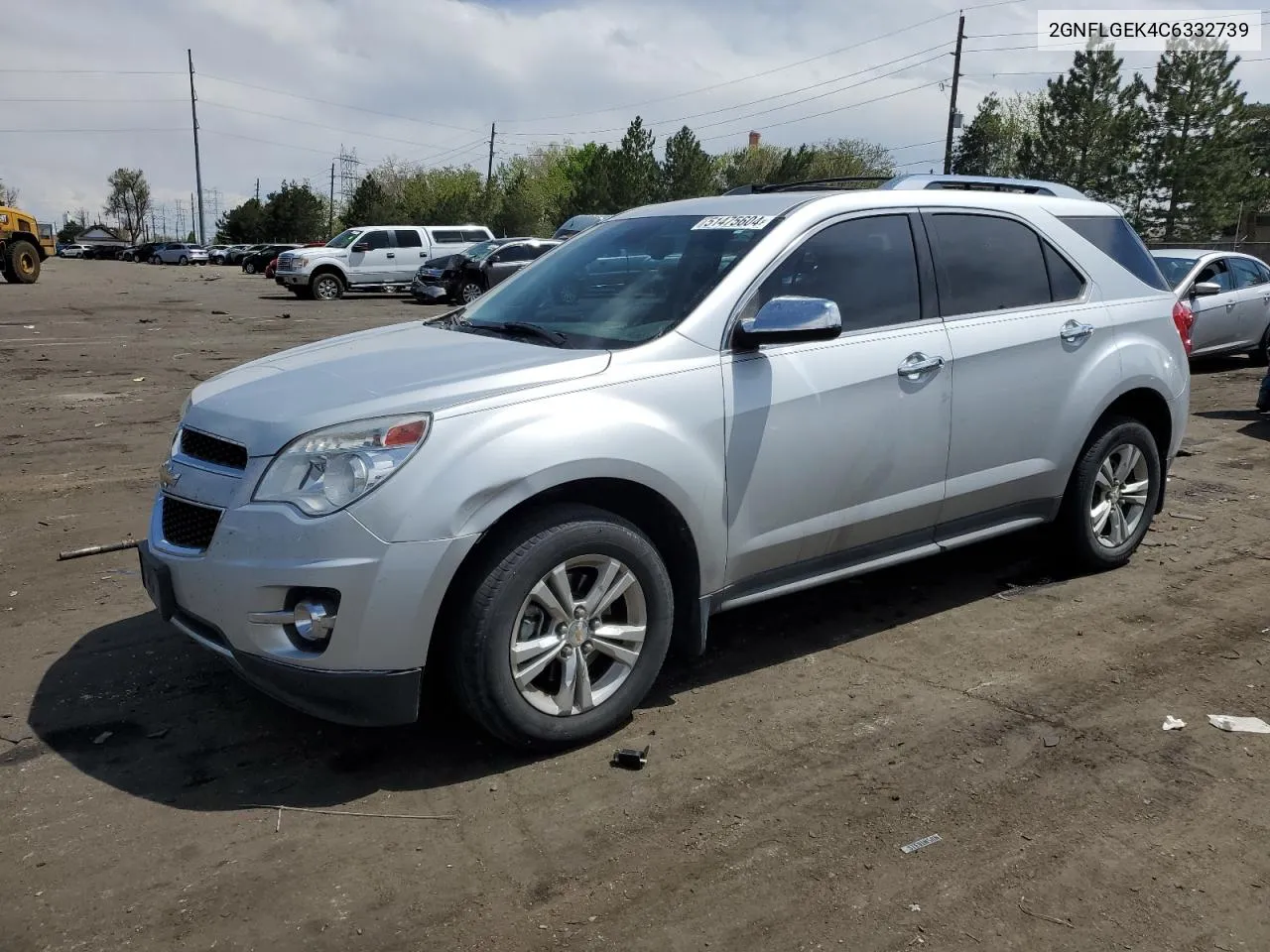 2GNFLGEK4C6332739 2012 Chevrolet Equinox Ltz