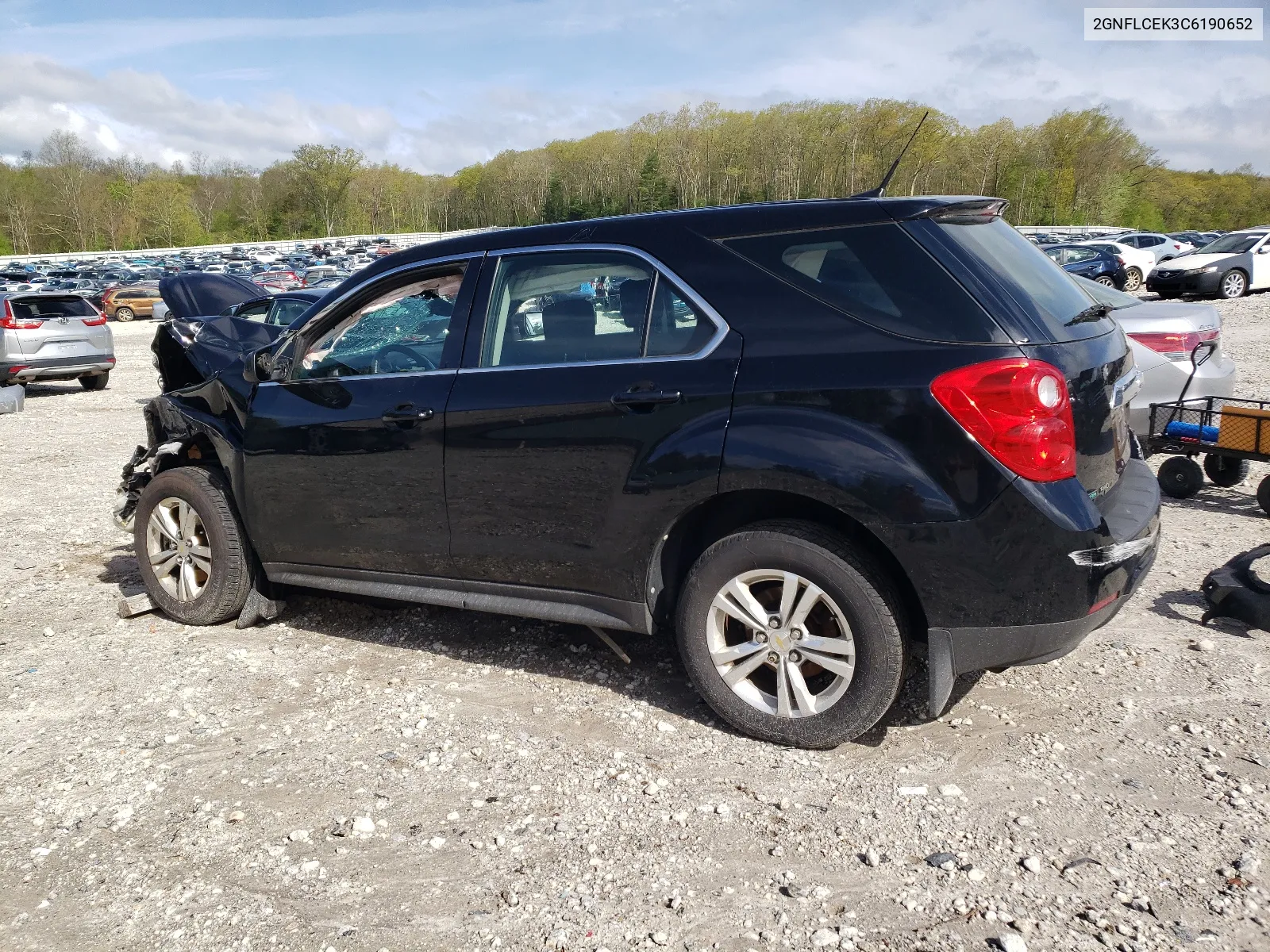 2012 Chevrolet Equinox Ls VIN: 2GNFLCEK3C6190652 Lot: 53821024