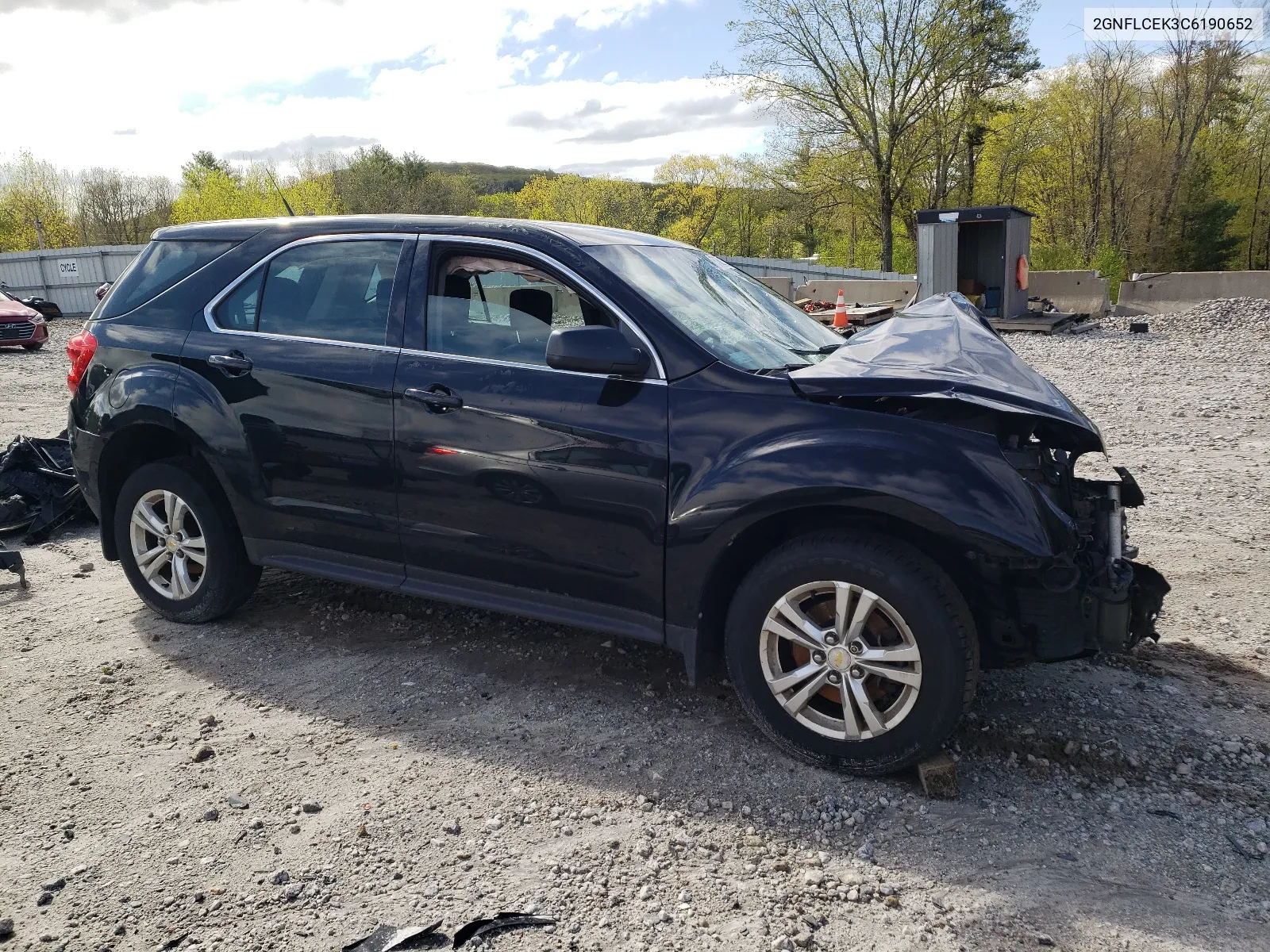 2012 Chevrolet Equinox Ls VIN: 2GNFLCEK3C6190652 Lot: 53821024