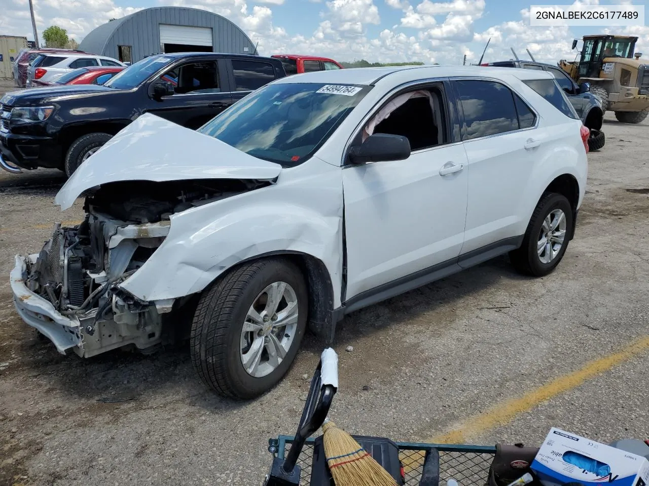 2012 Chevrolet Equinox Ls VIN: 2GNALBEK2C6177489 Lot: 54994764