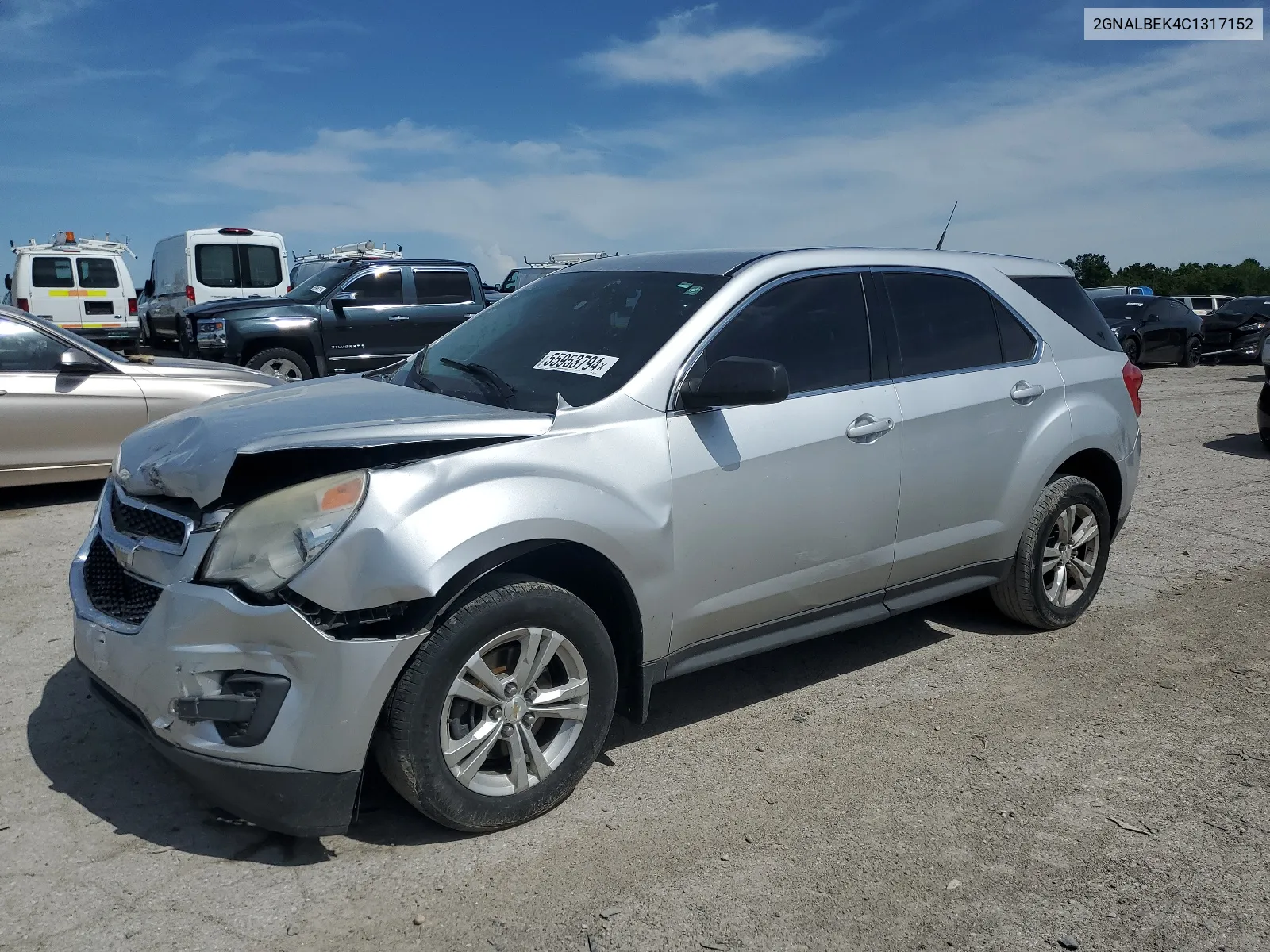 2012 Chevrolet Equinox Ls VIN: 2GNALBEK4C1317152 Lot: 55953794