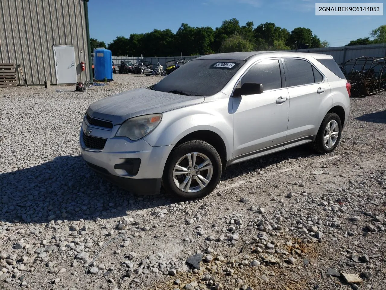 2012 Chevrolet Equinox Ls VIN: 2GNALBEK9C6144053 Lot: 57705914