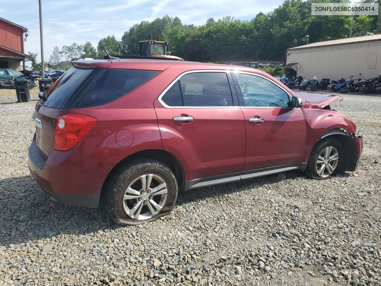 2012 Chevrolet Equinox Ltz VIN: 2GNFLGE58C6350414 Lot: 61805524