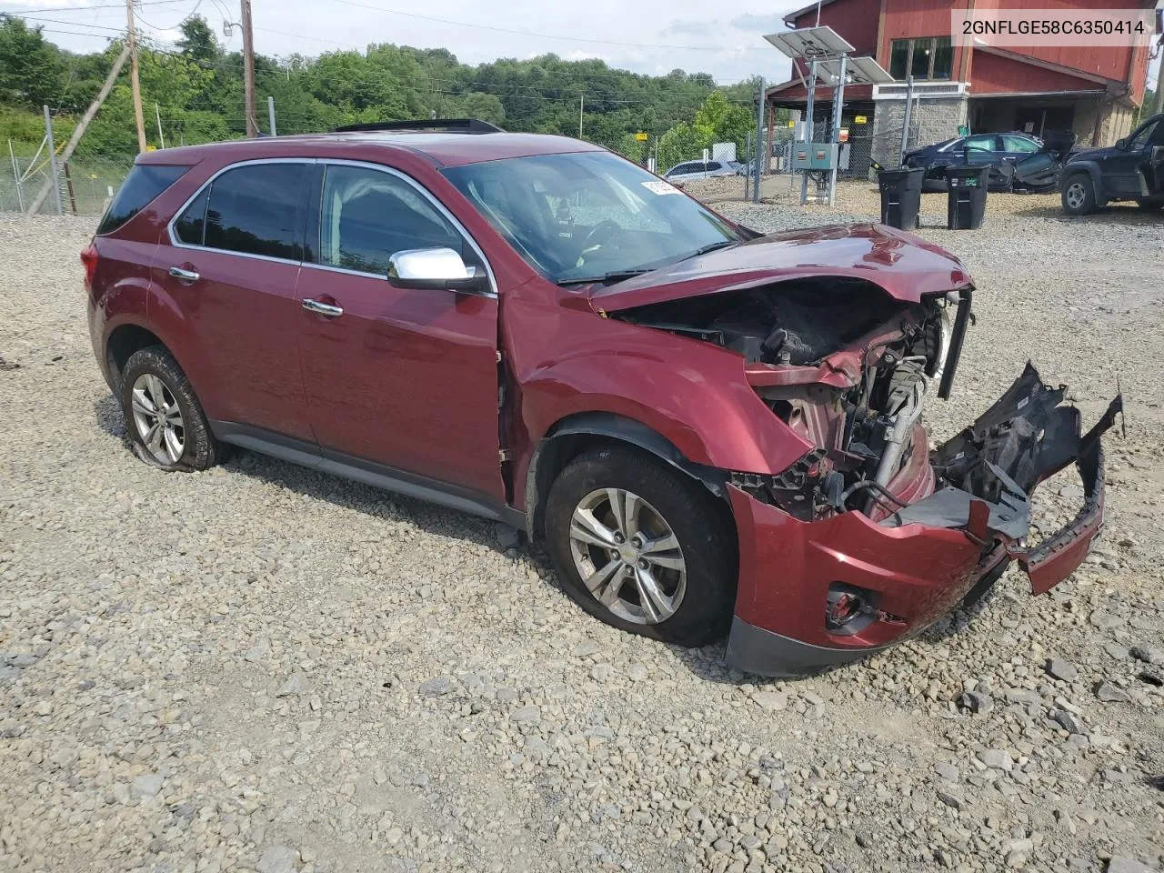 2012 Chevrolet Equinox Ltz VIN: 2GNFLGE58C6350414 Lot: 61805524