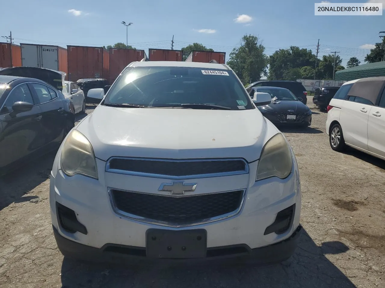 2012 Chevrolet Equinox Lt VIN: 2GNALDEK8C1116480 Lot: 62445104