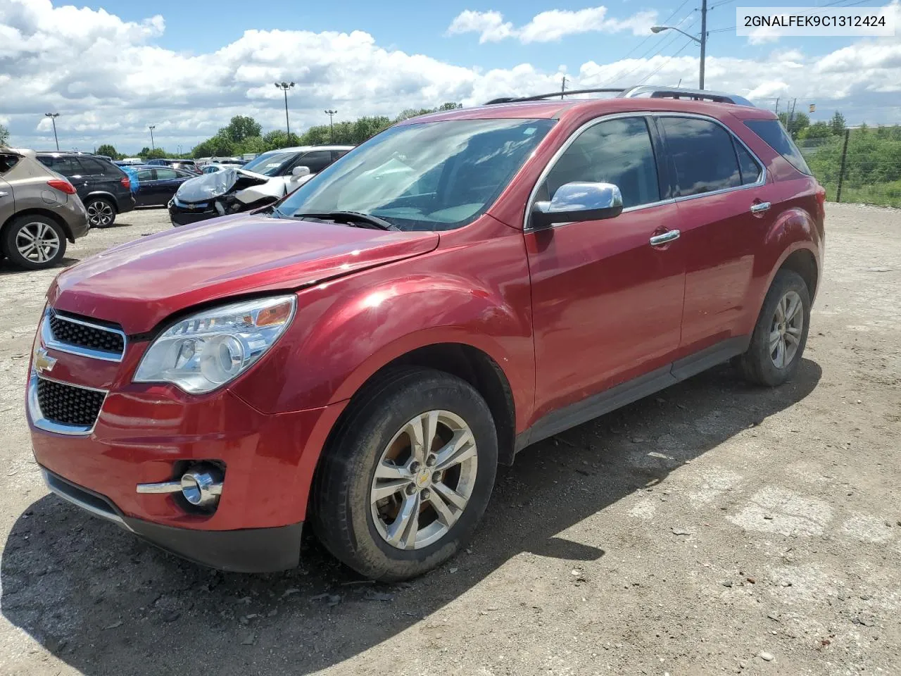 2012 Chevrolet Equinox Ltz VIN: 2GNALFEK9C1312424 Lot: 62504284