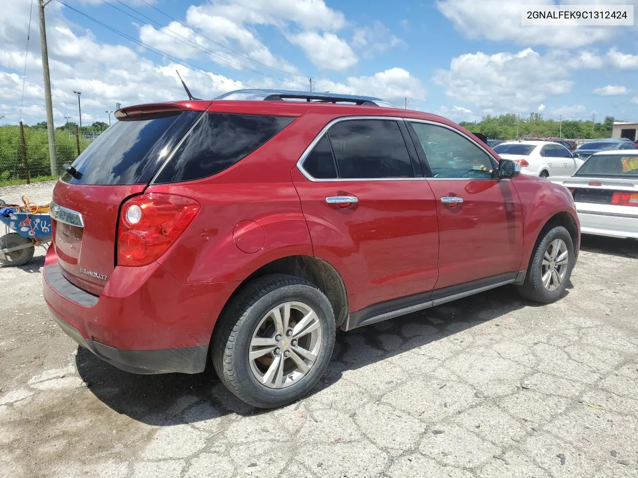 2012 Chevrolet Equinox Ltz VIN: 2GNALFEK9C1312424 Lot: 62504284