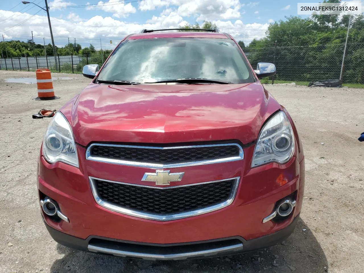 2012 Chevrolet Equinox Ltz VIN: 2GNALFEK9C1312424 Lot: 62504284