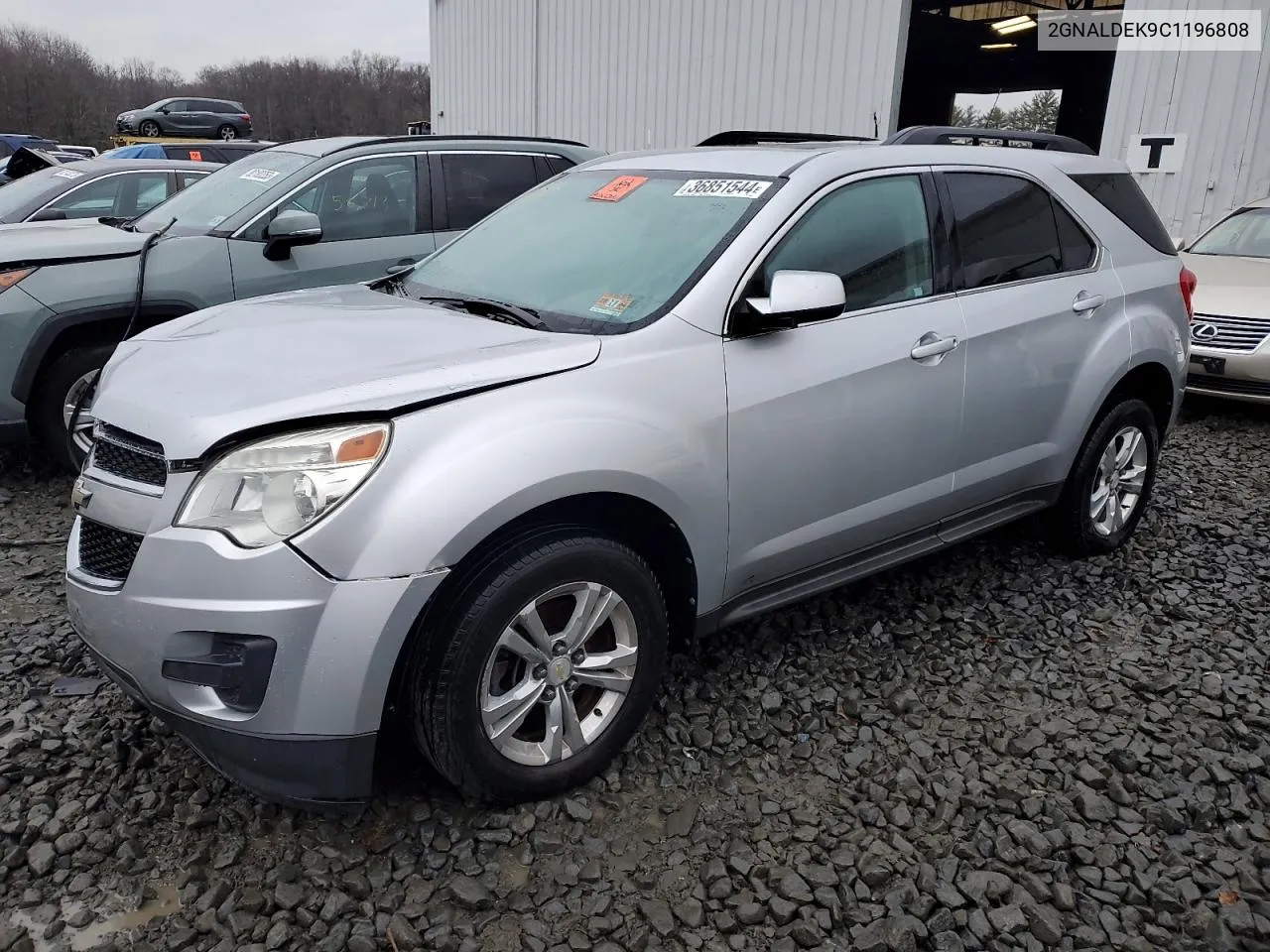 2012 Chevrolet Equinox Lt VIN: 2GNALDEK9C1196808 Lot: 62588624