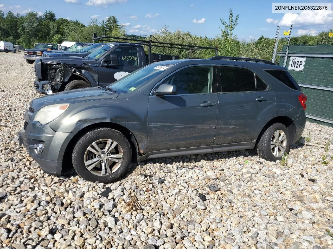 2012 Chevrolet Equinox Lt VIN: 2GNFLNEK2C6322876 Lot: 62838014