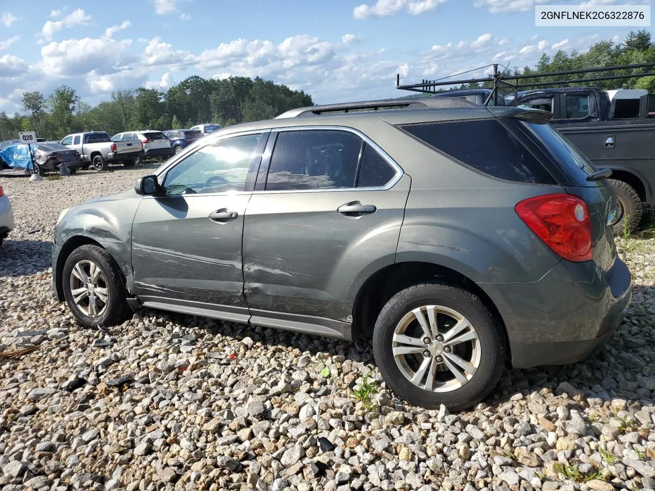 2012 Chevrolet Equinox Lt VIN: 2GNFLNEK2C6322876 Lot: 62838014