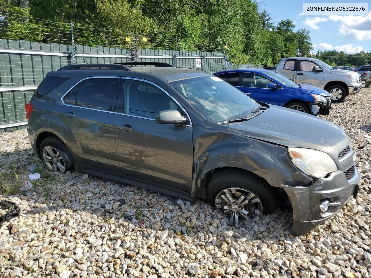 2012 Chevrolet Equinox Lt VIN: 2GNFLNEK2C6322876 Lot: 62838014