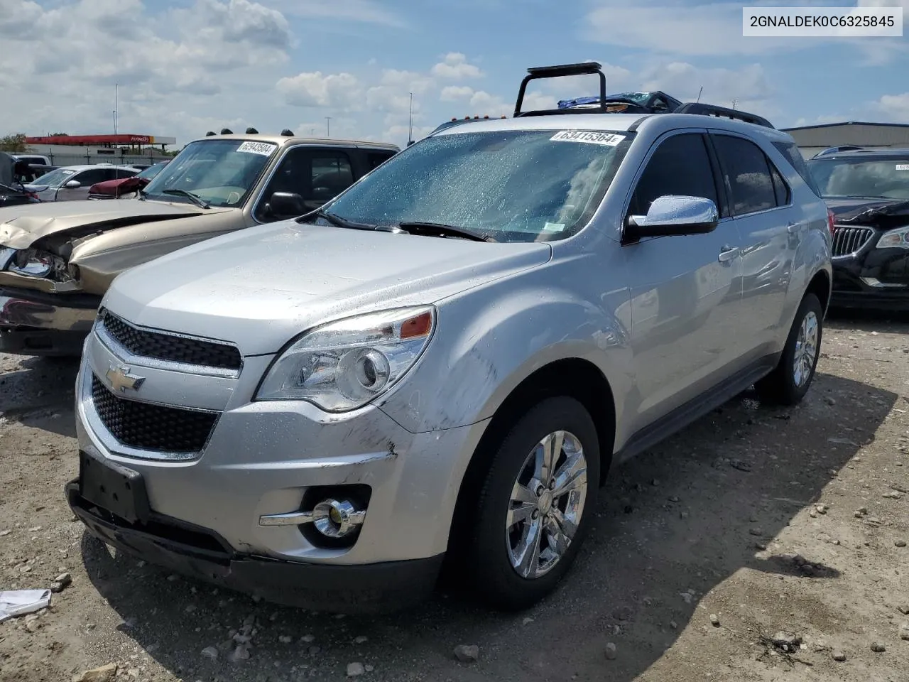 2012 Chevrolet Equinox Lt VIN: 2GNALDEK0C6325845 Lot: 63415364