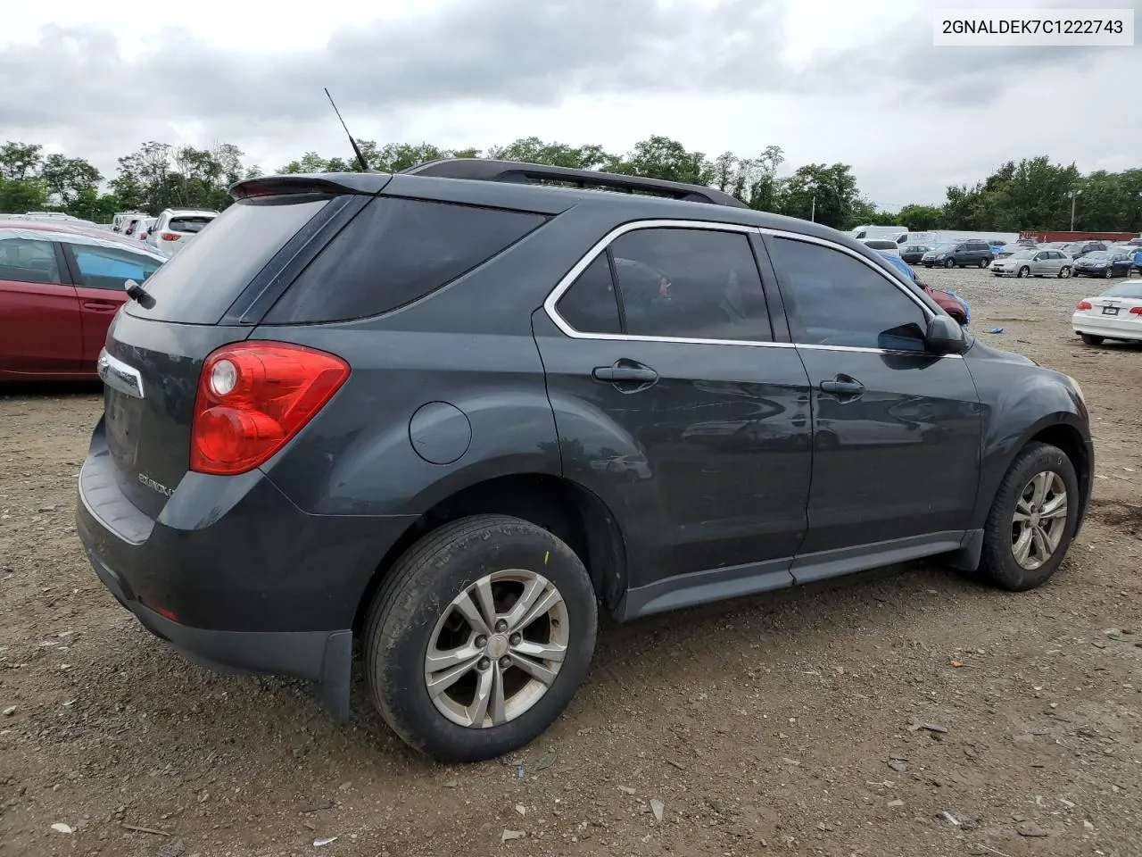 2012 Chevrolet Equinox Lt VIN: 2GNALDEK7C1222743 Lot: 63936944