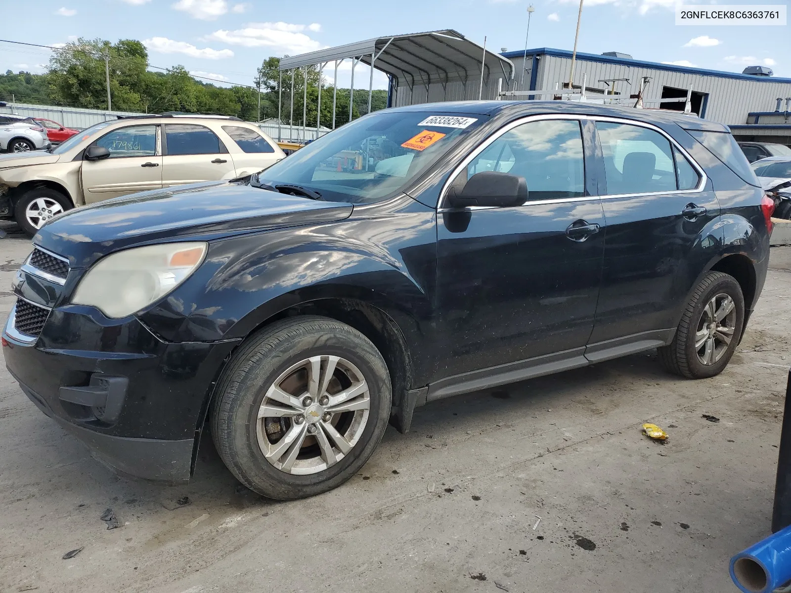 2012 Chevrolet Equinox Ls VIN: 2GNFLCEK8C6363761 Lot: 66338264