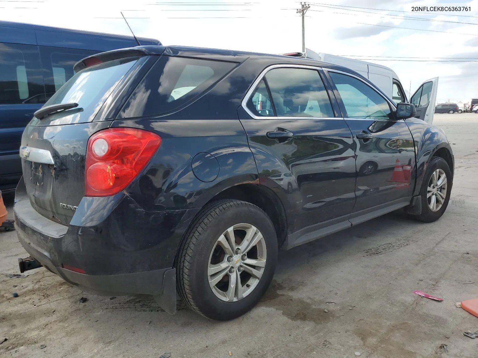 2012 Chevrolet Equinox Ls VIN: 2GNFLCEK8C6363761 Lot: 66338264