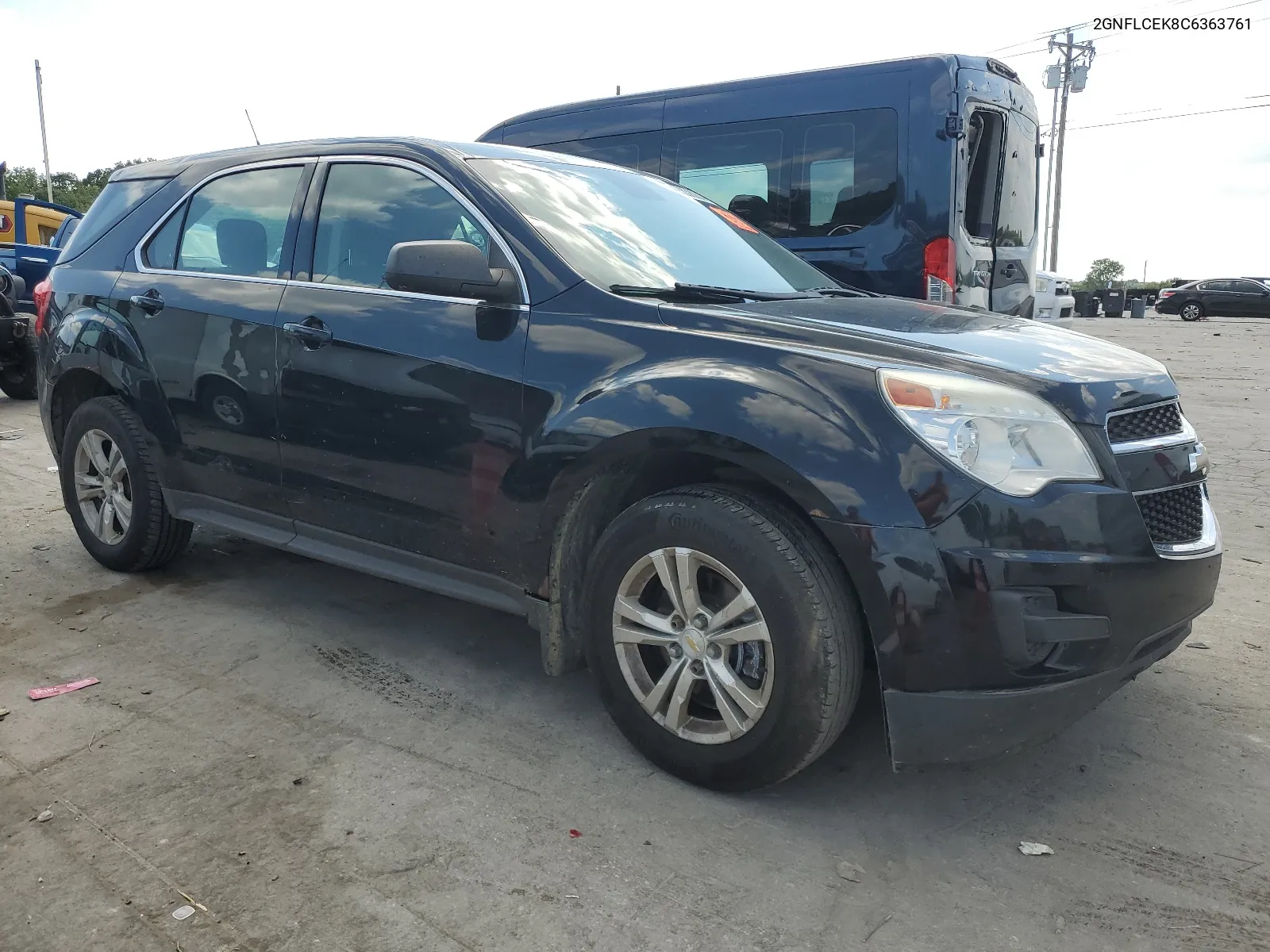 2012 Chevrolet Equinox Ls VIN: 2GNFLCEK8C6363761 Lot: 66338264