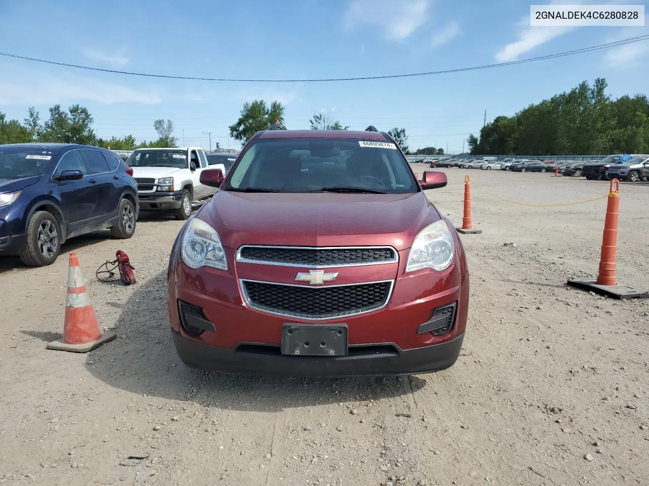 2012 Chevrolet Equinox Lt VIN: 2GNALDEK4C6280828 Lot: 66805874