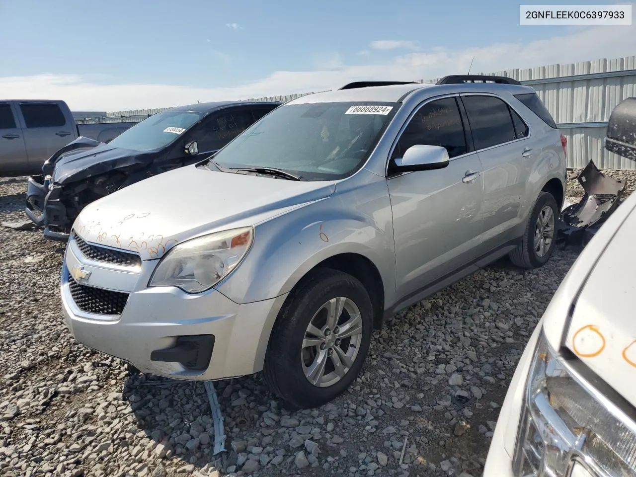 2012 Chevrolet Equinox Lt VIN: 2GNFLEEK0C6397933 Lot: 66868924