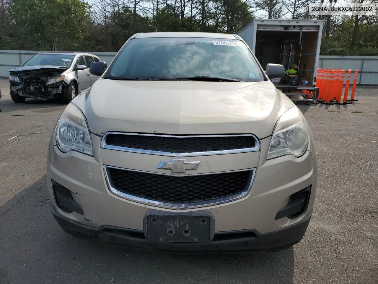 2012 Chevrolet Equinox Ls VIN: 2GNALBEKXC6222002 Lot: 67585714