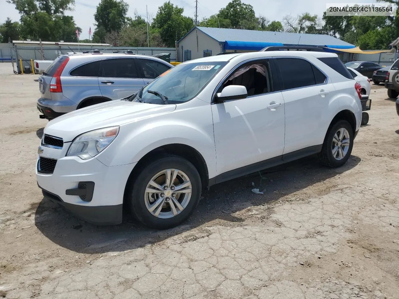 2GNALDEK4C1136564 2012 Chevrolet Equinox Lt