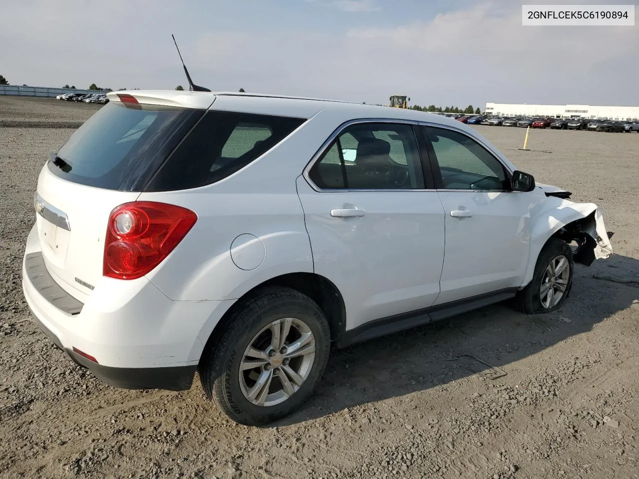 2012 Chevrolet Equinox Ls VIN: 2GNFLCEK5C6190894 Lot: 68726654