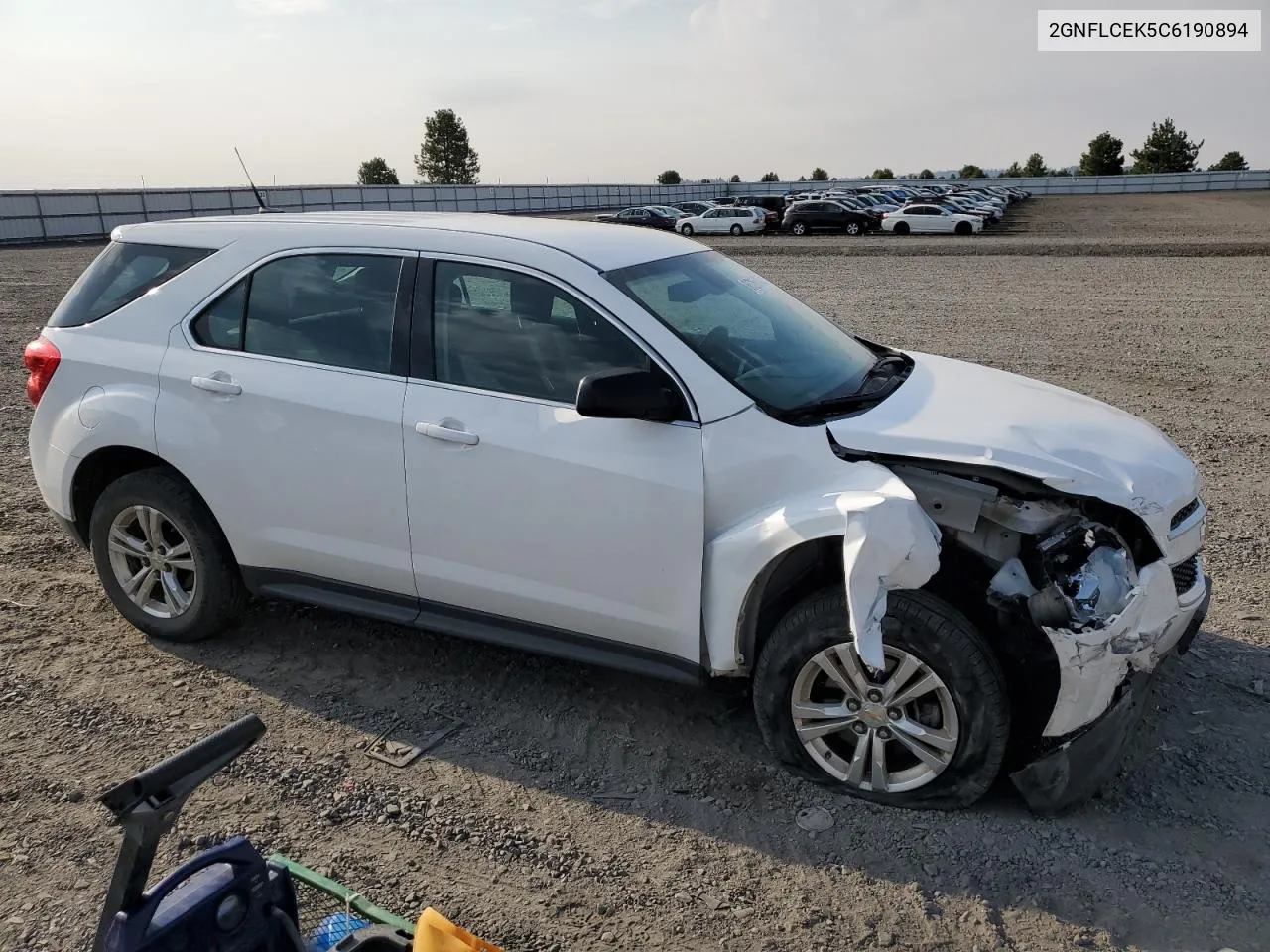 2012 Chevrolet Equinox Ls VIN: 2GNFLCEK5C6190894 Lot: 68726654