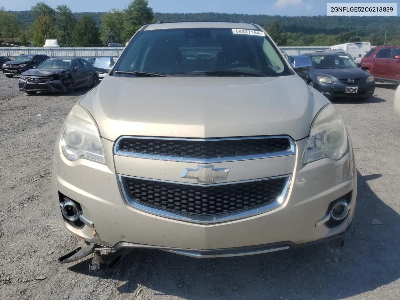 2012 Chevrolet Equinox Ltz VIN: 2GNFLGE52C6213839 Lot: 68837144