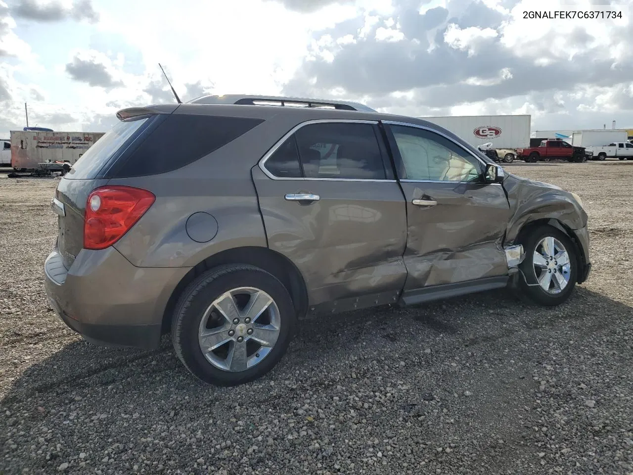 2012 Chevrolet Equinox Ltz VIN: 2GNALFEK7C6371734 Lot: 69102304