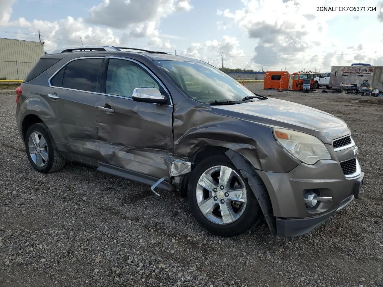 2012 Chevrolet Equinox Ltz VIN: 2GNALFEK7C6371734 Lot: 69102304