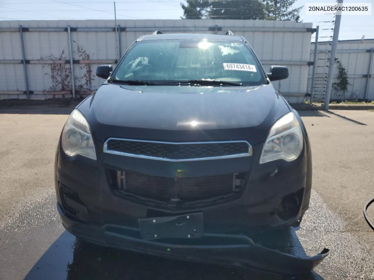 2012 Chevrolet Equinox Lt VIN: 2GNALDEK4C1200635 Lot: 69743414