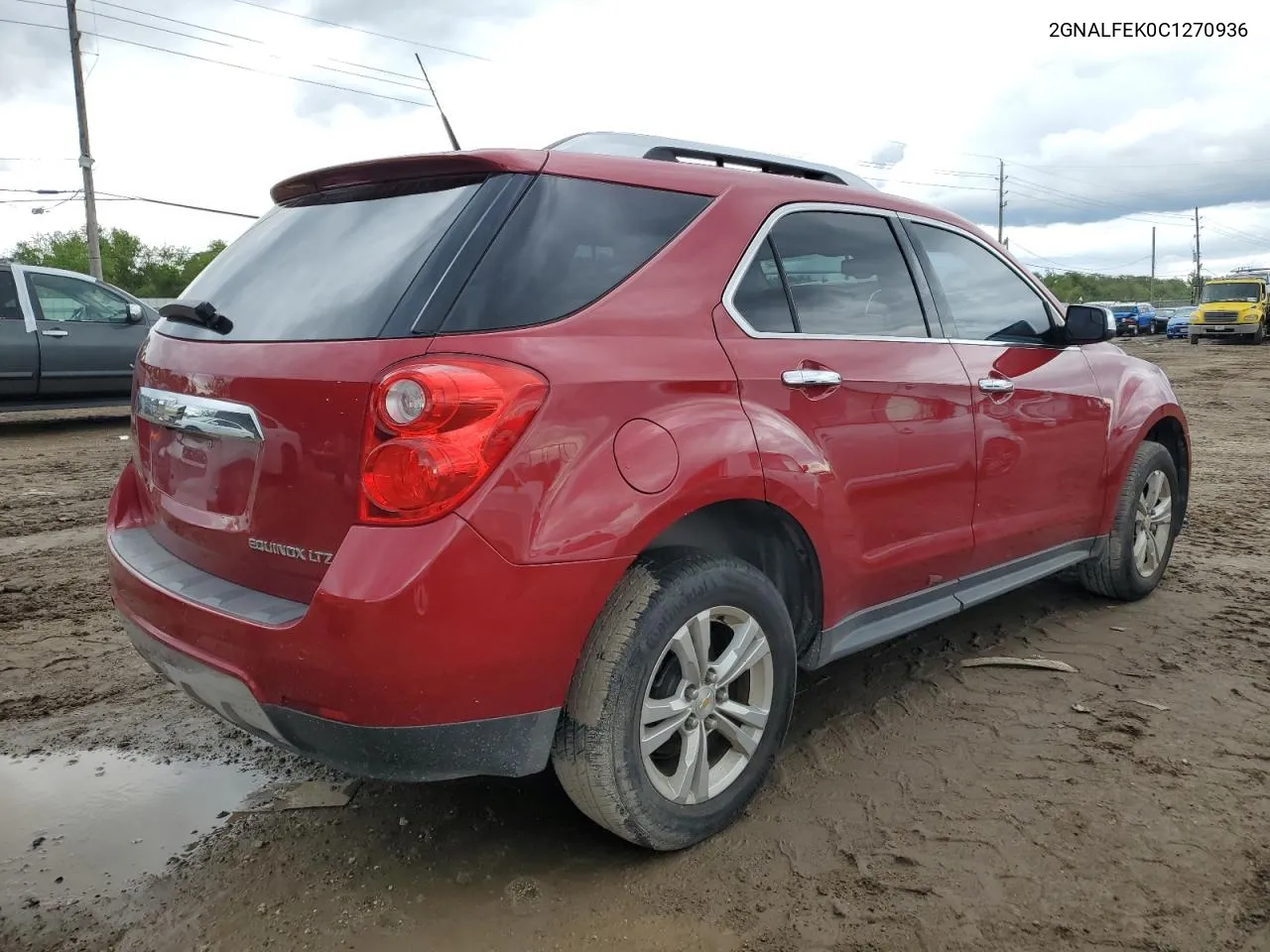 2012 Chevrolet Equinox Ltz VIN: 2GNALFEK0C1270936 Lot: 69800154