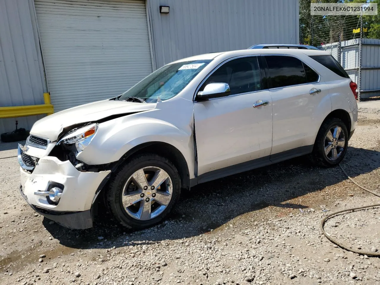 2012 Chevrolet Equinox Ltz VIN: 2GNALFEK6C1231994 Lot: 69947504