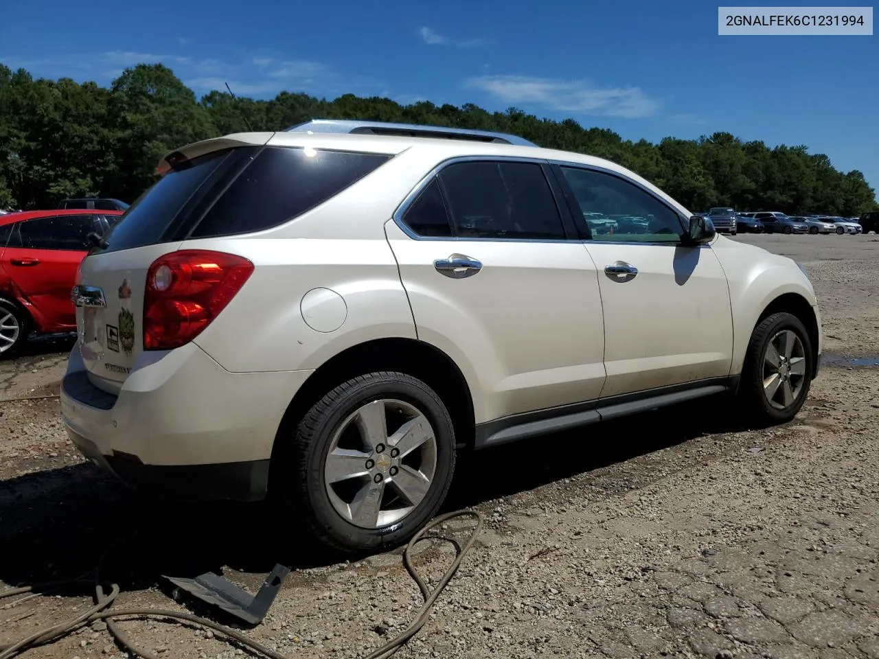 2012 Chevrolet Equinox Ltz VIN: 2GNALFEK6C1231994 Lot: 69947504