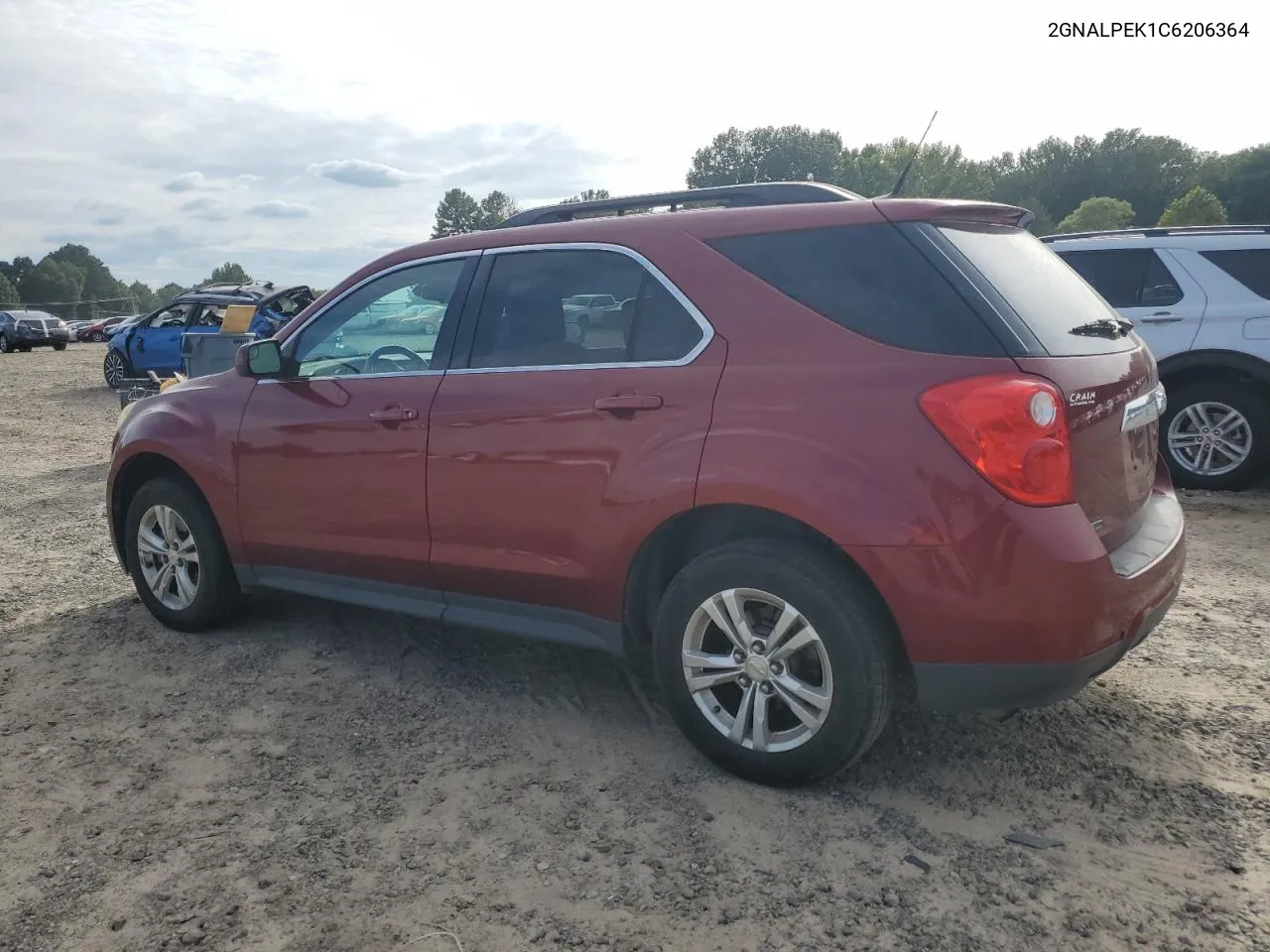 2012 Chevrolet Equinox Lt VIN: 2GNALPEK1C6206364 Lot: 70281684