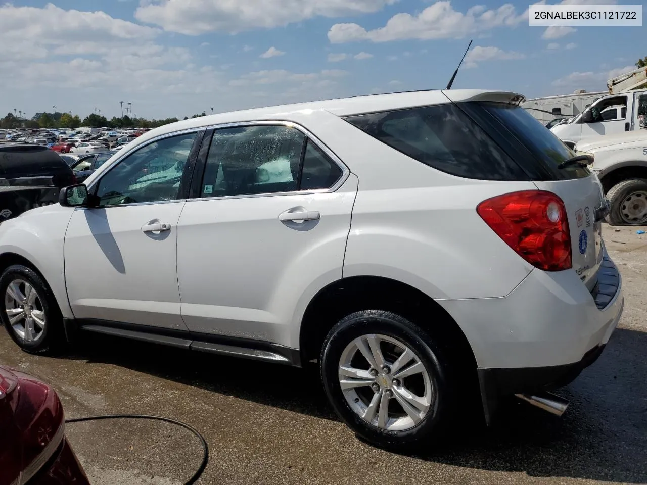 2012 Chevrolet Equinox Ls VIN: 2GNALBEK3C1121722 Lot: 70412734